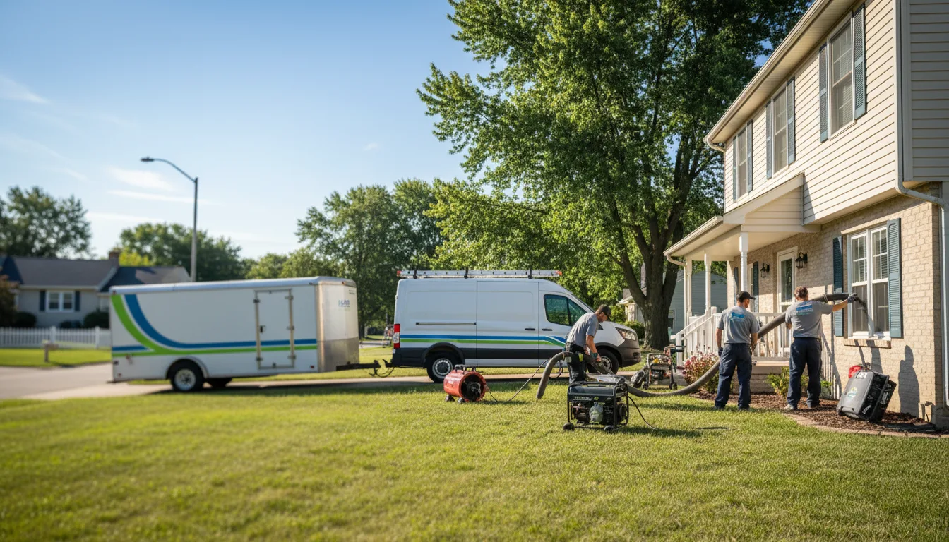 Flooded Basement Restoration And Cleanup With Repair in Alledonia, OH near me
